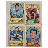 Lot of 10 Vintage 1970 Topps Football Cards