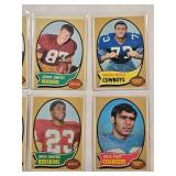 Lot of 10 Vintage 1970 Topps Football Cards