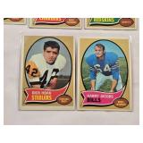 Lot of 10 Vintage 1970 Topps Football Cards