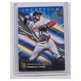 Brooks Lee 2023 Blue SP Inception Bowman No. 65 , Numbered #36/99