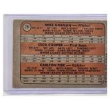 1972 Boston Red Sox Rookie Stars Baseball Card - Fisk, Cooper, Garman - No. 79