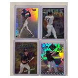 Lot of 4 Mike Piazza Refractors, Die Cuts, Inserts