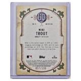 Mike Trout 2022 Topps Aqua SP GQ No. 72, Numbered  #67/199