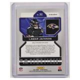 Lamar Jackson 2021 Panini Prizm Silver Holo No. 282