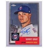 Sonny Gray 2022 Topps Chrome Platinum On Card Auto No. CPA-SG