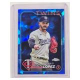 Pablo Lopez 2024 Topps Chrome Sapphire No. 651