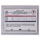 Pablo Lopez 2024 Topps Chrome Sapphire No. 651