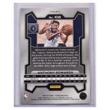 Anthony Edwards 2023-24 Panini Prizm Pink Cracked Ice No. 108