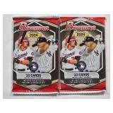 Pair of 2024 Bowman Baseball Trading Card Packs (10 Cards Each)