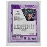 Kirill Kaprizov 2023-24 O-Pee-Chee Purple Shimmer No. 90, Numbered 42/299