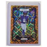 Jordan Addison 2023 Panini Prizm Orange Laser Rookie Card No. 368