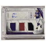 Moritz Bohringer Rookie 2016 Panini Absolute Premiere Materials Patch and Auto No. 240, Numbered 491/499