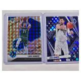 Lot of 2 Luka Doncic Panini Cards - Phoenix No. 157, Mosaic Prizm No. 47