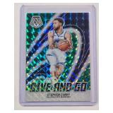 Stephen Curry 2023-24 Panini Prizm Mosaic Give and Go Insert No. 1