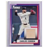 Carlos Correa 2025 Topps Game-Used Memorabilia Relic Card