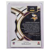 Justin Jefferson 2023 Panini Silver Prizm Die Cut Select  Vikings No. 175