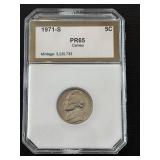 1971-S Jefferson Nickel Proof PCI PR65