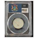 2004-S Washington Silver Quarter Michigan Proof PCGS PR69 Deep Cameo
