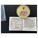 Gold Layered Banknote Medallion