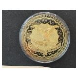 Gold Layered Banknote Medallion
