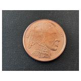 1 Ounce .999 Fine Copper Round
