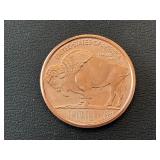 1 Ounce .999 Fine Copper Round