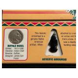 Native American Arrowhead and Coin Collection