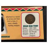 Native American Arrowhead and Coin Collection
