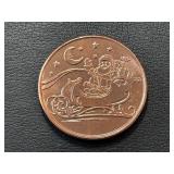 1 Ounce .999 Fine Copper Round