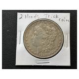 1881 2 Headed Morgan Dollar Trick Coin