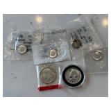 Kennedy Half Dollar and Silver Dimes