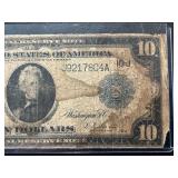 1914 Blue Seal $10 Dollar Federal Reserve Note