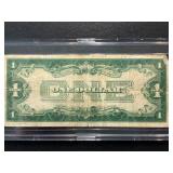 1928 A Blue Seal $1 Dollar "Funnyback" Silver Certificate