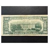 1950 D Green Seal $20 Dollar Federal Reserve Note