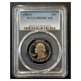 1986-S Washington Quarter Proof PCGS PR69 Deep Cameo