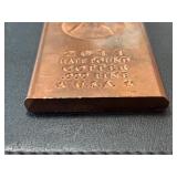 1/2 Pound .999 Fine Copper Bar