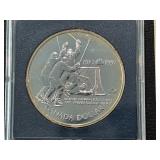 1997 Canada Silver Dollar Canada-Russia Hockey Series Coin