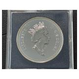 1997 Canada Silver Dollar Canada-Russia Hockey Series Coin