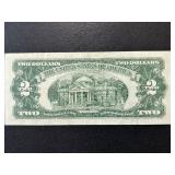 1963 A Red Seal $2 Dollar Note Uncirculated