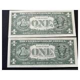 1963 Green Seal $1 Dollar Federal Reserve Notes Uncirculated