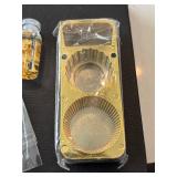 Gold Plated Bar, Gold Flakes in Tubes, Bottle Opener