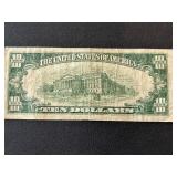 1950 B Green Seal $10 Federal Reserve Note