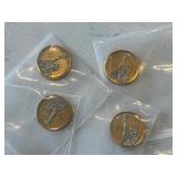 Presidential Dollars Silver Inlayed