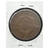 1865 Two Cent Piece