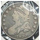1830 Capped Bust Half Dollar