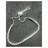 1/2 Carat Diamond Bolo Slide Small Bracelet
