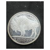 1oz .999 Silver Bison / Sioux Round