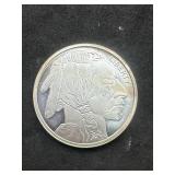 1oz .999 Silver Bison / Sioux Round