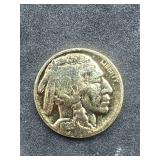 24kt Gold Plated Buffalo Nickel