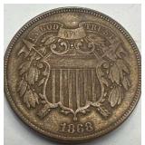 1868 Two Cent Piece